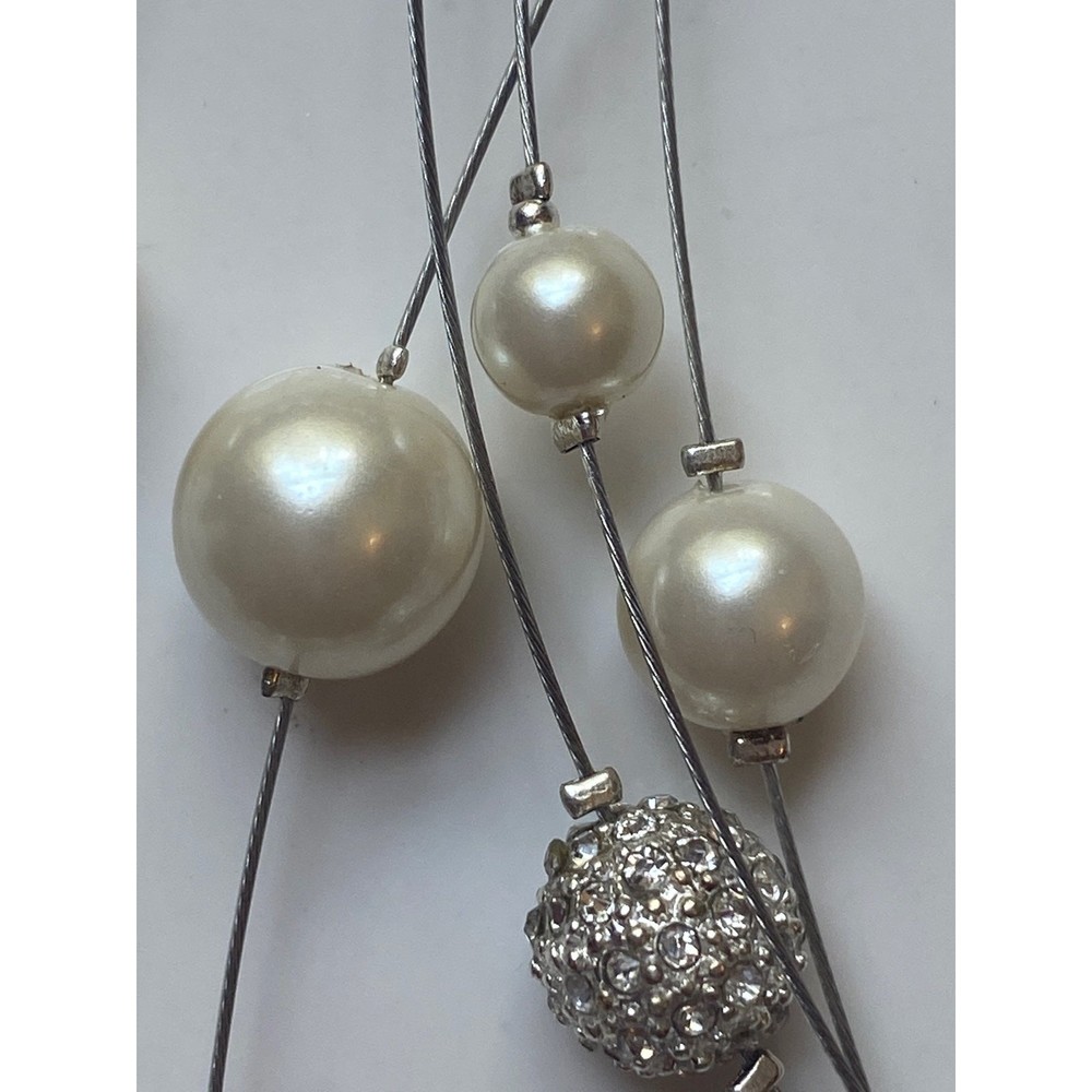 Ann Taylor Faux Pearl multi-strand necklace